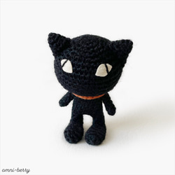 黒猫のあみぐるみ ◎ クロネンコ S (zoonica) 5枚目の画像