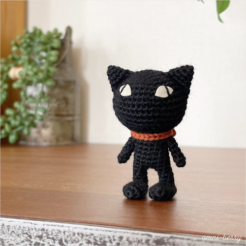 バブーシュカの黒猫さんのあみぐるみ バブーシュカの黒猫さんのあみぐるみ-日本ファストファッション
