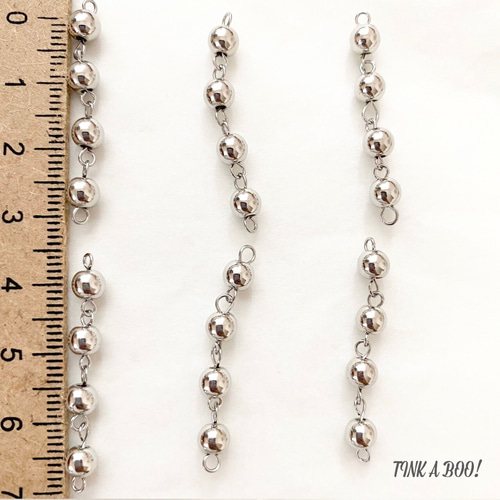 New シルバーコネクター パーツ 6本 チャーム TINK A BOO! 通販