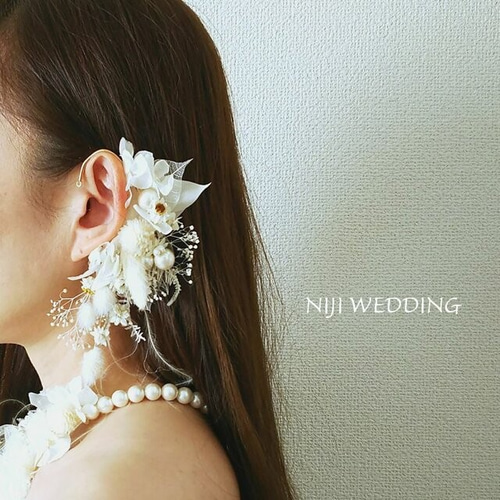 イヤーカフ イヤリング ウエディング フォーマル 浴衣にも