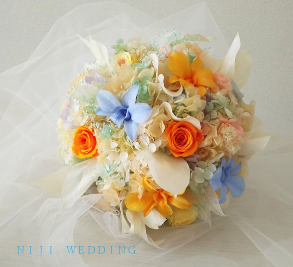 セミオーダー】フラワーセレクト❤️ラウンドブーケ アジサイ 結婚式 