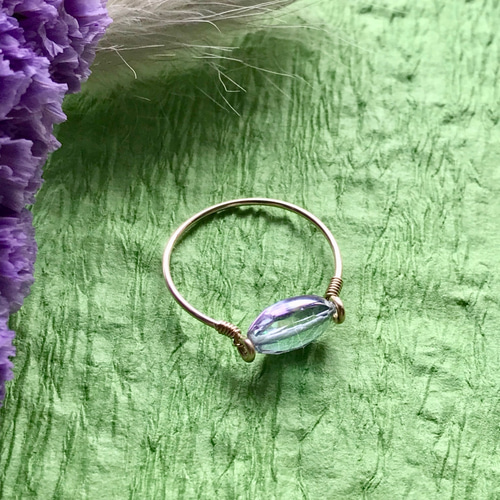 11月誕生石 ミスティックトパーズ デイリーリング 14kgf 指輪・リング