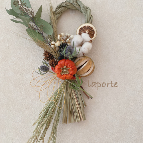 SOLD‼︎ 2021 お正月 ボタニカル タッセル型 ナチュラルしめ縄 ドライ