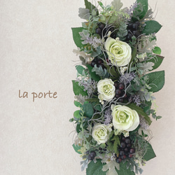 アンティーク調 ゴールドレース編みリース アートフラワー la