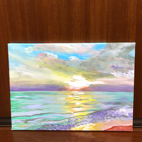 キャンバス F4 海 空 カラフル 絵画 73wave 通販｜Creema