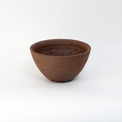 美濃焼植木鉢　平鉢　茶 8枚目の画像