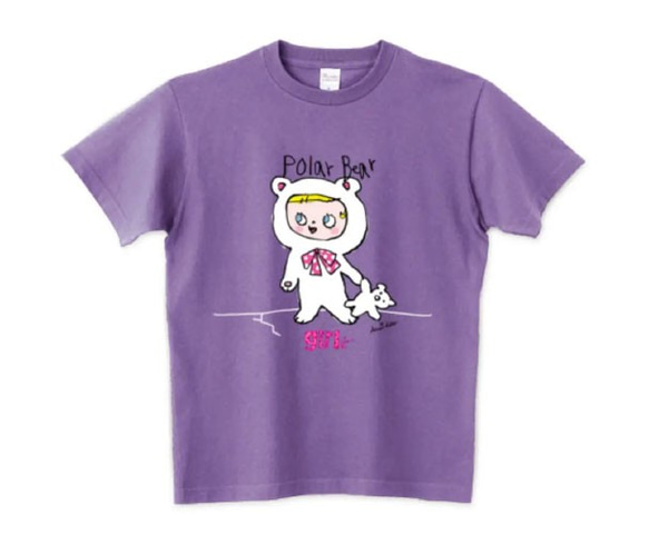 ポーラベア　自分を表現するあなたへ。girlちゃんコットンTシャツ　 4枚目の画像