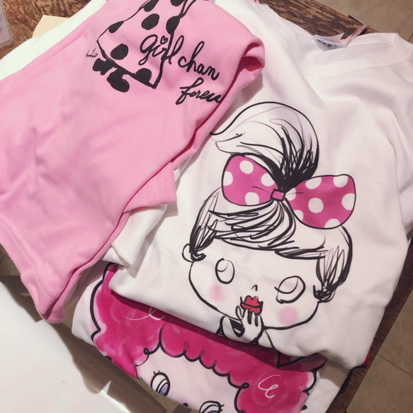 ツインテール　自分を表現するあなたへ。girlちゃんコットンTシャツ　 5枚目の画像