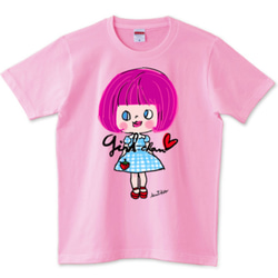 おすましガール　自分を表現するあなたへ。girlちゃんコットンTシャツ　 4枚目の画像