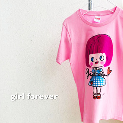 おすましガール　自分を表現するあなたへ。girlちゃんコットンTシャツ　 1枚目の画像