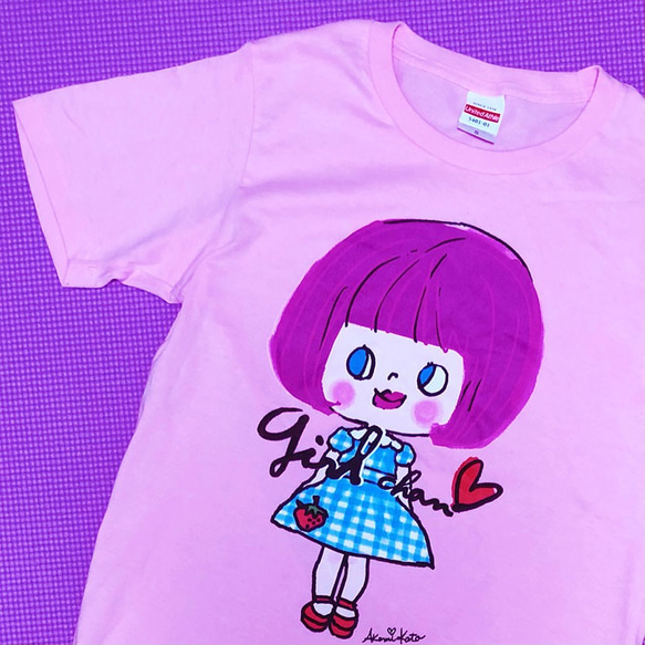 おすましガール　自分を表現するあなたへ。girlちゃんコットンTシャツ　 5枚目の画像