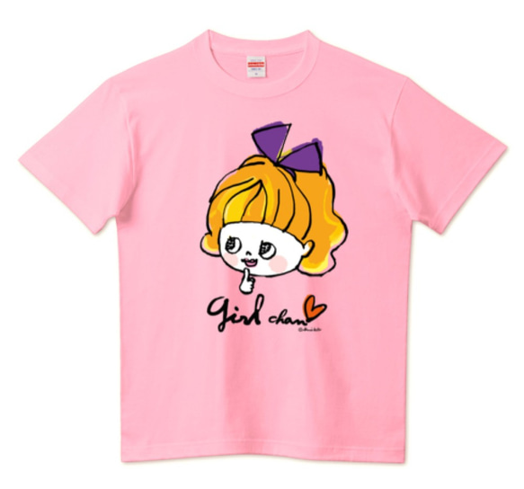 ムラサキリボン/自分を表現するあなたへ。girlちゃんコットンTシャツ　 5枚目の画像