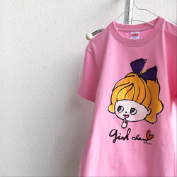 ムラサキリボン/自分を表現するあなたへ。girlちゃんコットンTシャツ　 2枚目の画像