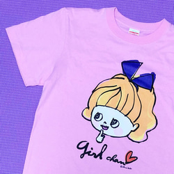 ムラサキリボン/自分を表現するあなたへ。girlちゃんコットンTシャツ　 4枚目の画像