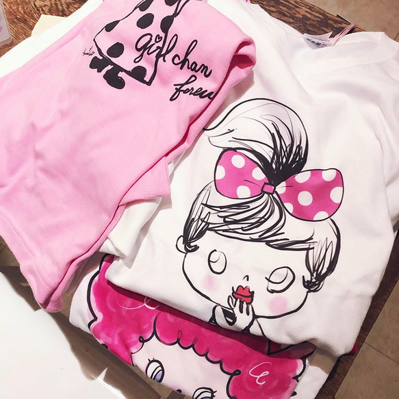 リボンガール/自分を表現するあなたへ。girlちゃんコットンTシャツ　 6枚目の画像