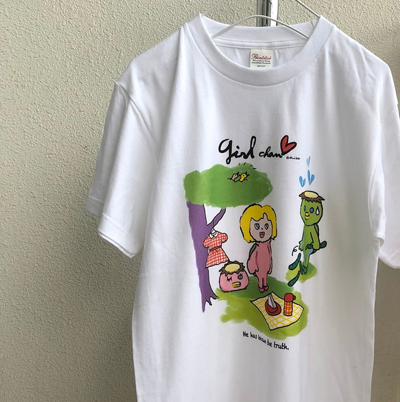 かっぱくんの初恋/自分を表現するあなたへ。girlちゃんコットンTシャツ　 2枚目の画像