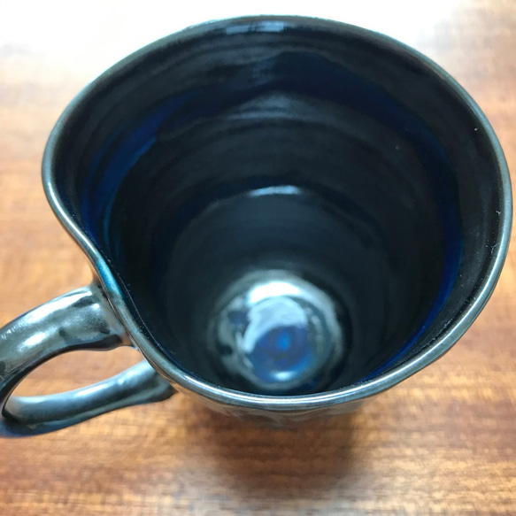 ［単品］【波佐見焼】しのぎ天目釉コーヒーカップ  ティーカップ 5枚目の画像