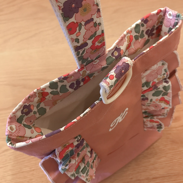 Komorebi原創設計♡帶有初始刺繡的Liberty Betsy鞋袋 第4張的照片