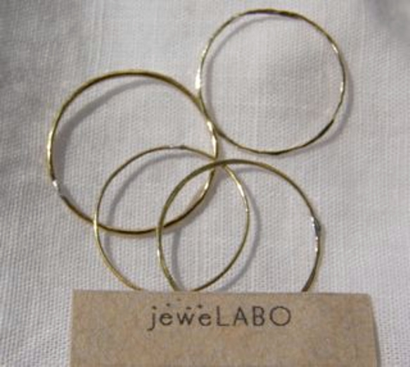 simple gold ring（４個セット） 1枚目の画像