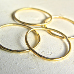 simple gold ring（４個セット） 2枚目の画像