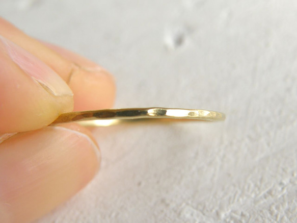 simple gold ring（４個セット） 3枚目の画像