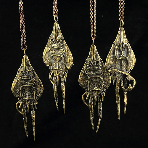 未確認生物「ジェニーハニヴァー（Jenny Haniver）」の真鍮製