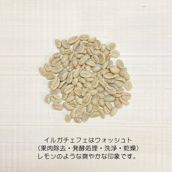 『イルガチェフェ』 コーヒー豆200g　【受注後焙煎】 2枚目の画像