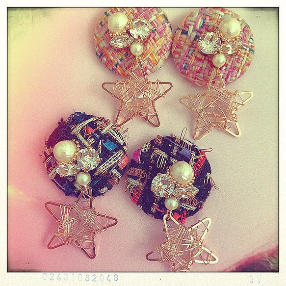 tweed star pierce 1枚目の画像