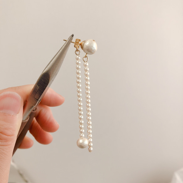 petit pearl stick pierce 3枚目の画像