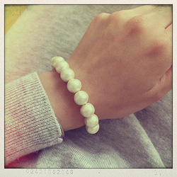 [送料無料] cotton pearl bracelet 1枚目の画像