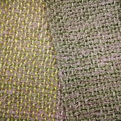 【No.0424】草木染め手織りショートマフラー（絹100%） 4枚目の画像