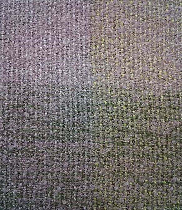 【No.0438】手織り草木染めマフラー（絹100%） 4枚目の画像