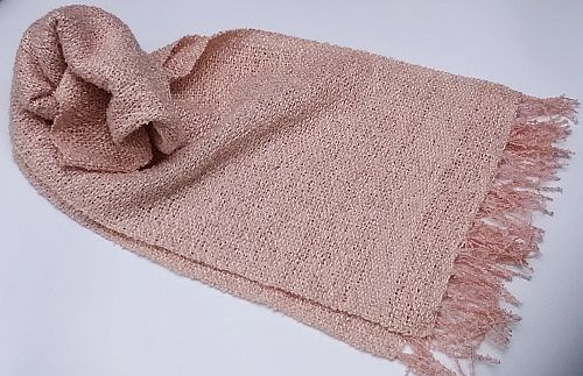 【No.1265】草木染め手織りショートマフラー(絹100％） 3枚目の画像