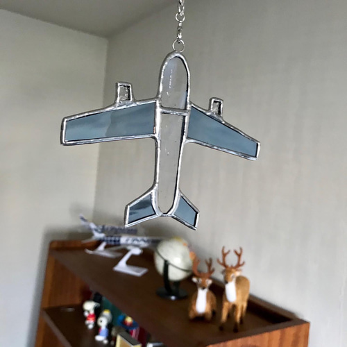 飛行機 万華鏡 | ワイズ・ワーク・ステンドグラス