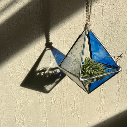 ステンドグラスのテラリウム/feat.昭和ガラス(銀河)【受注製作