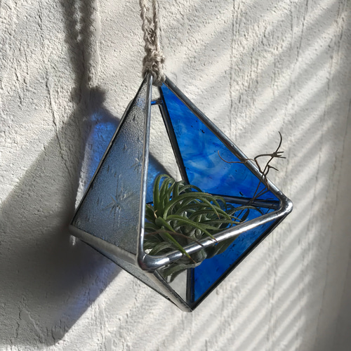 ステンドグラス製　星のテラリウム(小) Amazon.co.jp: Yaomiao ステンドグラス ハンギングプラント