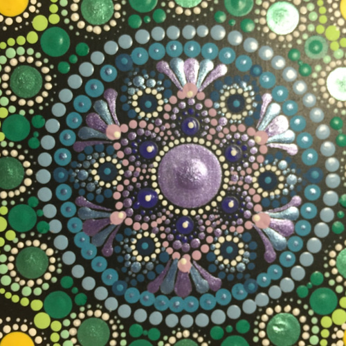 マンダラ アート パネル チャクラカラー 20cm その他アート Blooming