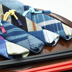 箸袋　(阿波しじら織)  ミックスカラー 7枚目の画像