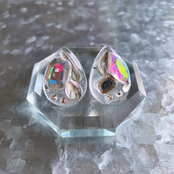 glass drop nuance crystal Earrings ③ 1枚目の画像