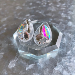glass drop nuance crystal Earrings ③ 2枚目の画像