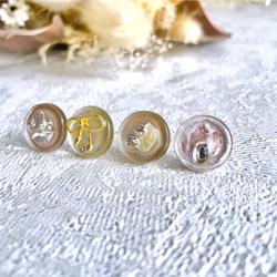 glass flat round 6way button series 《4点セット》 4枚目の画像