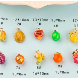 【2個入】ドラゴンフルーツのパーツ　チャーム　果物　フルーツ　本物　丸ごと　立体 8枚目の画像