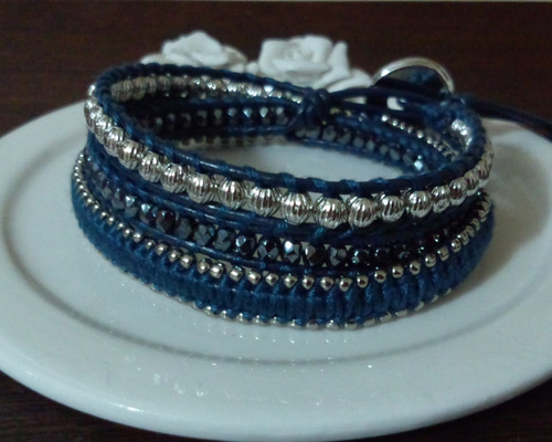 ラップブレスレット3連 ブレスレット coco-fufu 通販 288813｜Creema