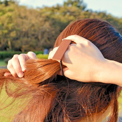 栃木レザーヘアゴム 3枚目の画像