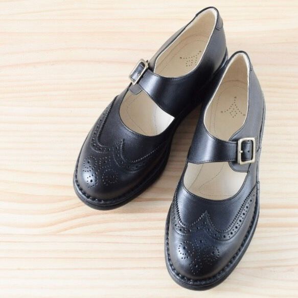 《L》オーダーメイドの革靴 毎日履きたい心地良さ 自分好みに選べる楽しさ　 メダリオンモンク L-6 1枚目の画像
