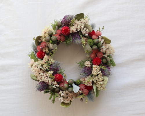 お得✨15種MIX【M】ブルニア スターチス ティナス 生花 ドライ リース