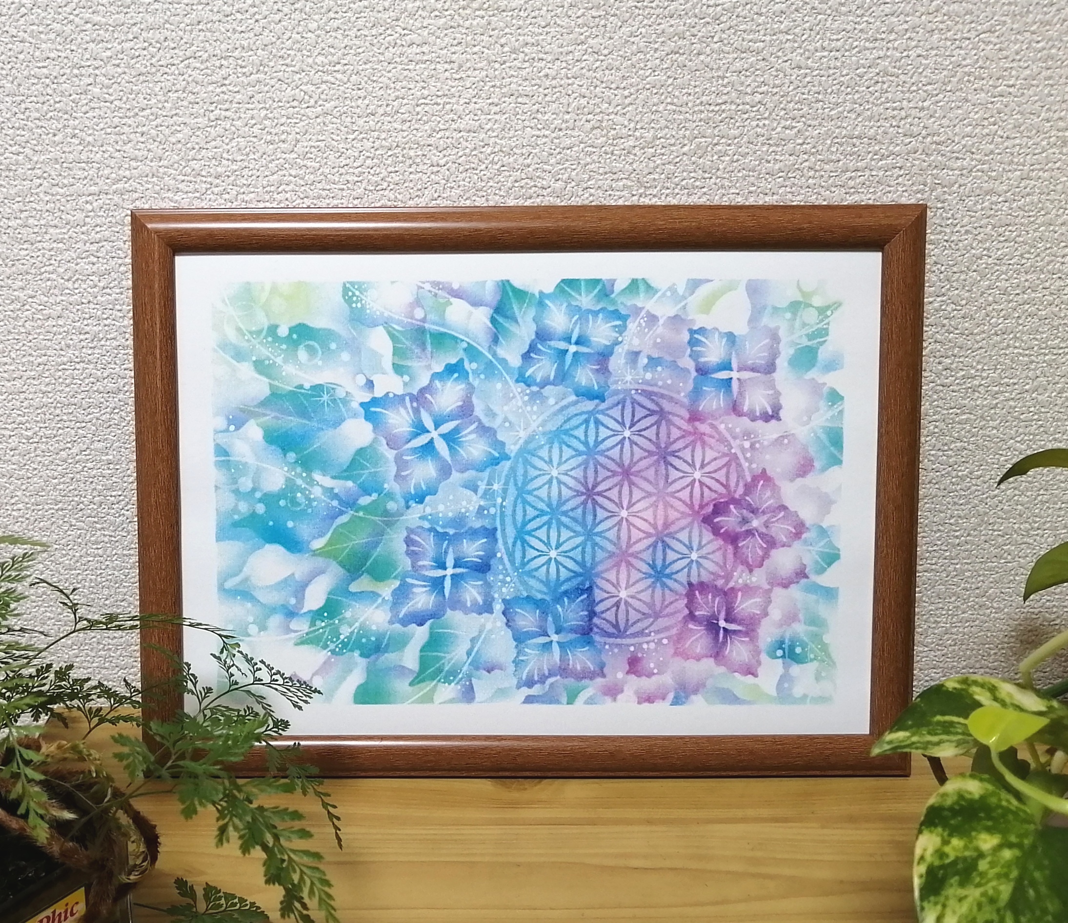 A4サイズ 花のパステル画