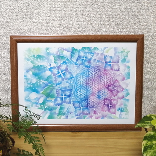 パステル画（原画）月あかり。 パステルヒーリングアート原画｜月あかり | ヒーリングアート