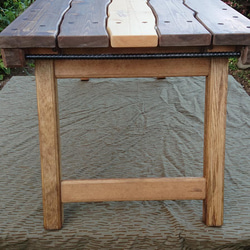 【受注生産】折りたたみローテーブル  （小太郎テーブル）  アイアンバー キャンプ 7枚目の画像