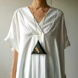 mini clear bag necklace “ Triangle ” 4枚目の画像